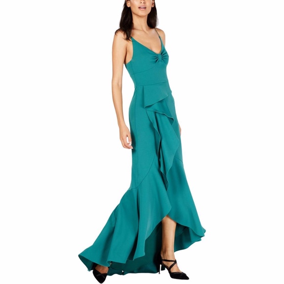 adrianna papell cascade ruffle evening dress Adrianna Papell Bridesmaid Dress Style 091900120
